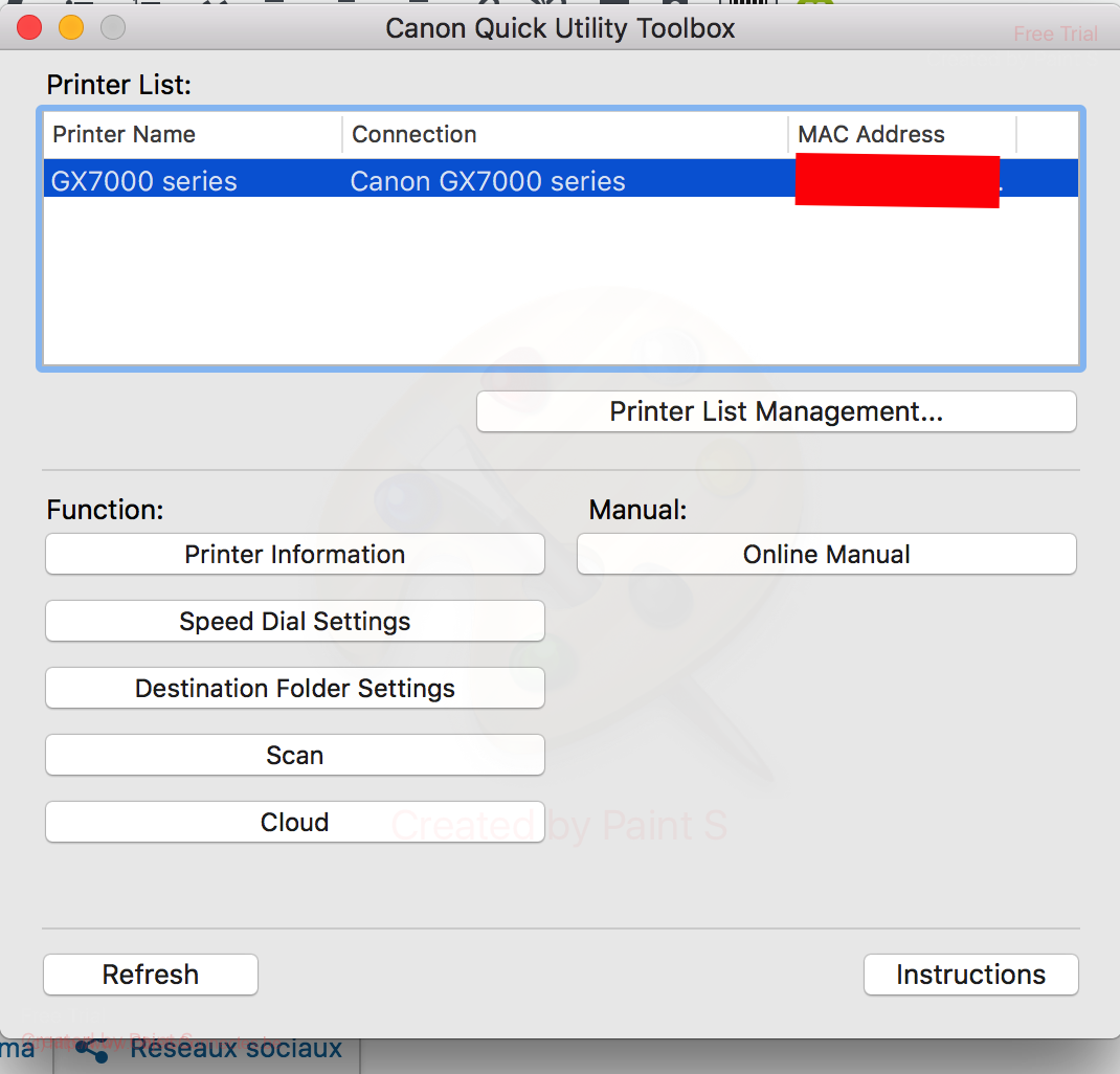 Canon-Maxify-gx7050-Canon Quick Utility Toolbox